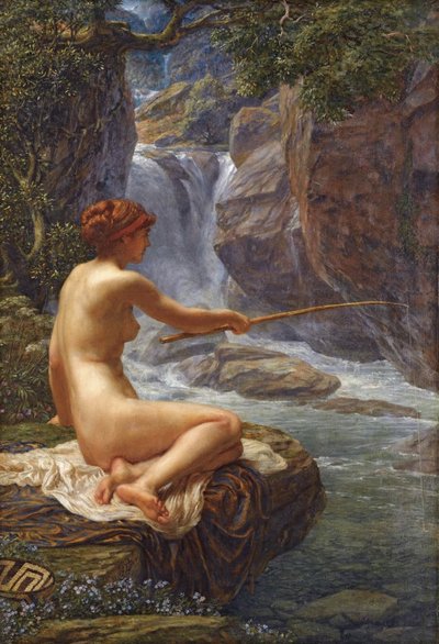 Eine Nymphe des Baches von Edward John Poynter